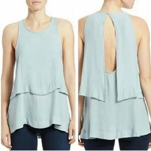 Free People Tunic Top Layers in Love Sleeveless Blue Size Medium